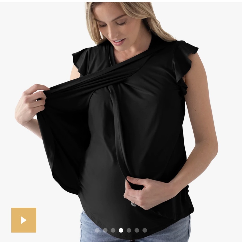 Kindred bravely nursing & maternity tulip hem top